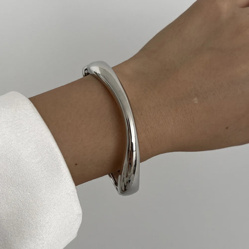 DIEZI 3 Styles Vintage Hip Hop Metal Cuff Bangles Punk Gold Silver