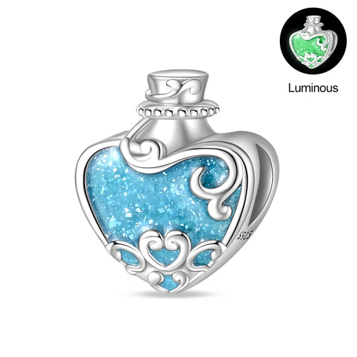 S925 Silver Color Butterfly Daisy Rose Crown Perfume Charms Beads Fit
