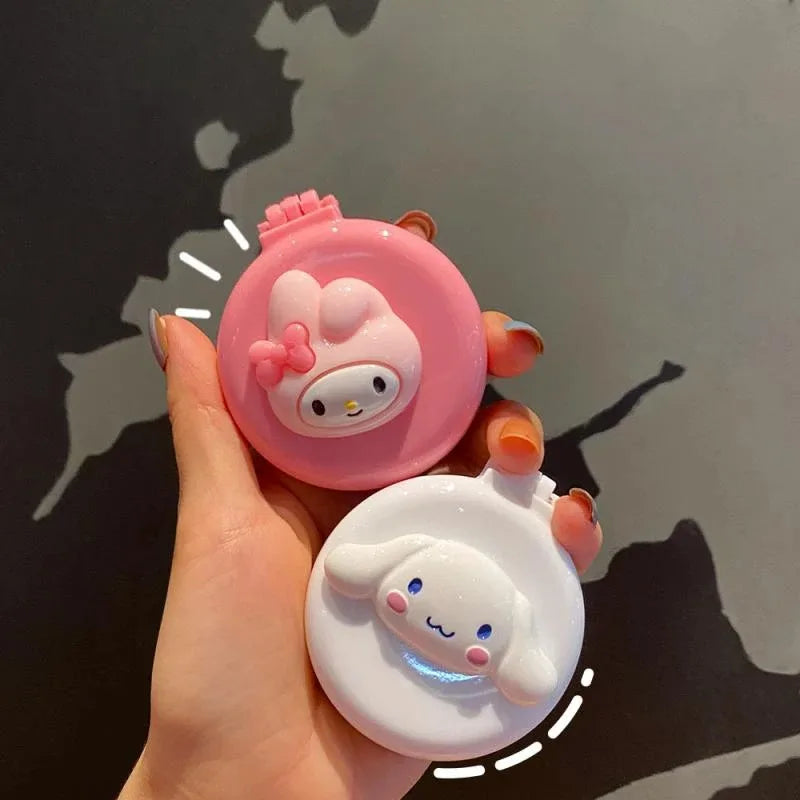 Kawaii Makeup Mirror Anime Kuromi Melody Cinnamoroll Cute Folding