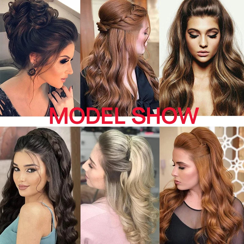 Synthetic Hair Bun Invisible Comb Wig Clip Styling Adds Women's Hair