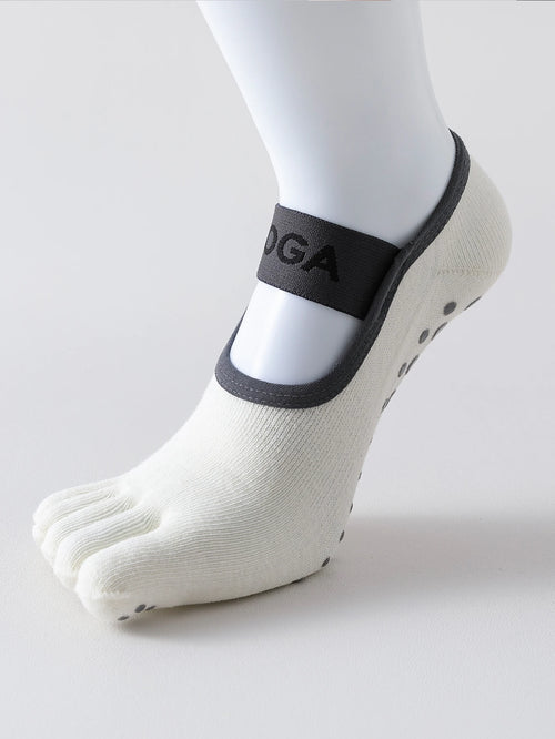 1 pair of women's five finger socks, professional anti slip yoga