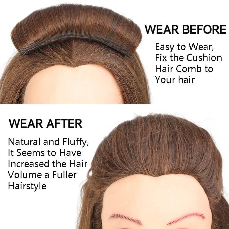 Synthetic Hair Bun Invisible Comb Wig Clip Styling Adds Women's Hair