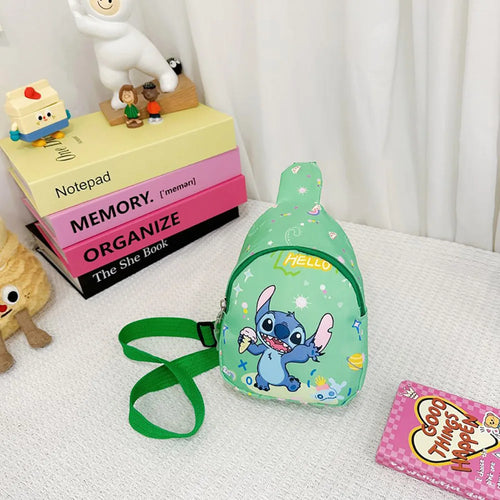 Stitch Anime Shoulder Bags Kawaii Fashion Chest Bag Travel Satchel