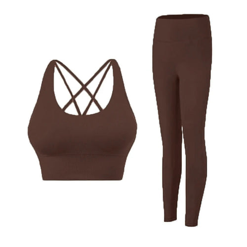 2 Piece Yoga Clothes Women's Tracksuit Athletic Wear Pilates Fitness
