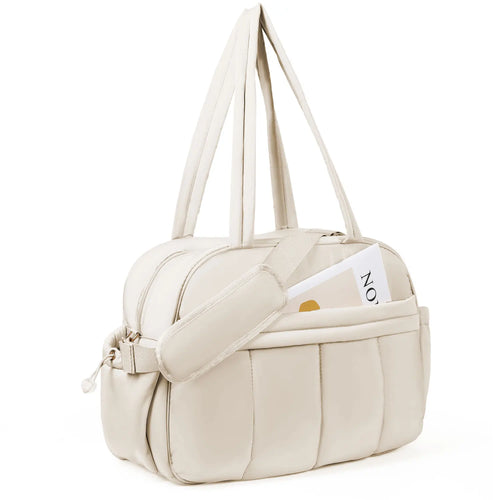 Weekender Bags Quilted Travel Duffel Bag,Large Puffer Duffle
