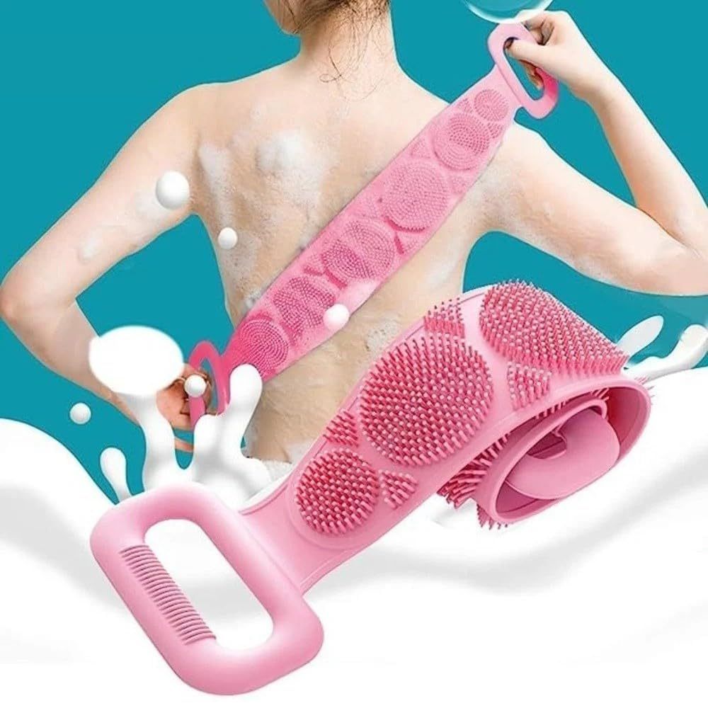 Silicone Body Back Scrubber(Pink)
