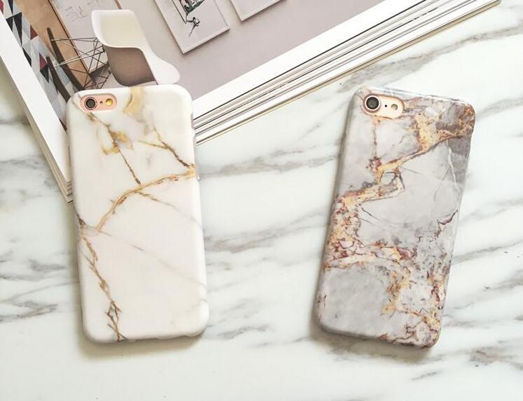 Marble Chrome Case for iPhone 7 Case Silicone Luxury Marble Cover for